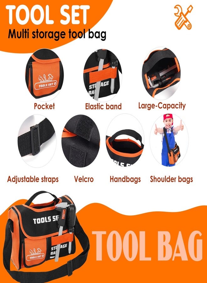 maysida Kids Tool Set- 48PCS Toddler Tool Set Toys with Electronic Toy Drill, Tool Bag&Tool Belt&Tape Measure, Pretend Play Kids Construction Tool Kits Toy for Boys, Kids Birthday Gift for Boys Girls Ages 3+ - Image 5